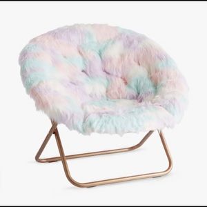Unicorn Faux-Fur Hang-A-Round Chair Cover